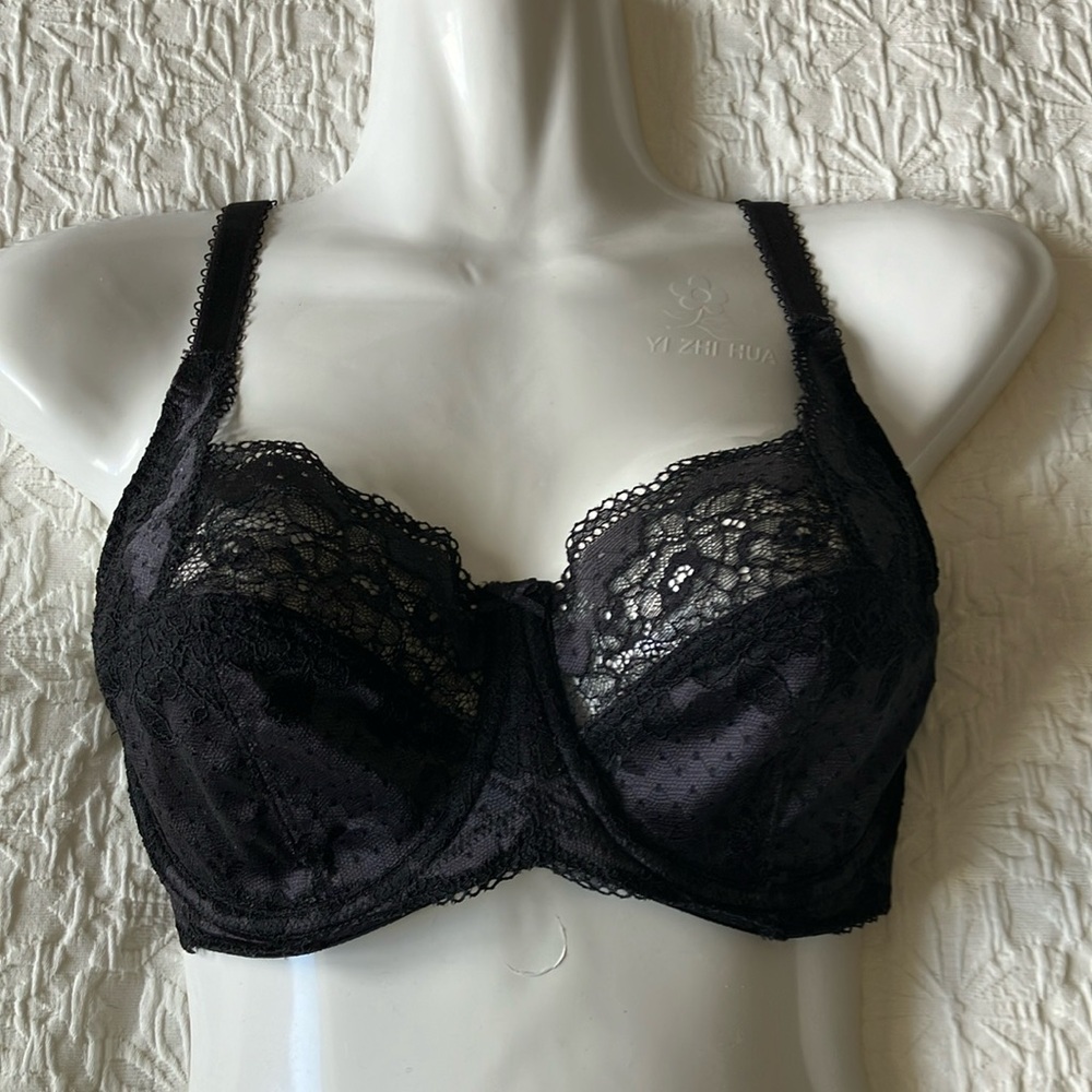 Panache Black Lace Underwire Bra